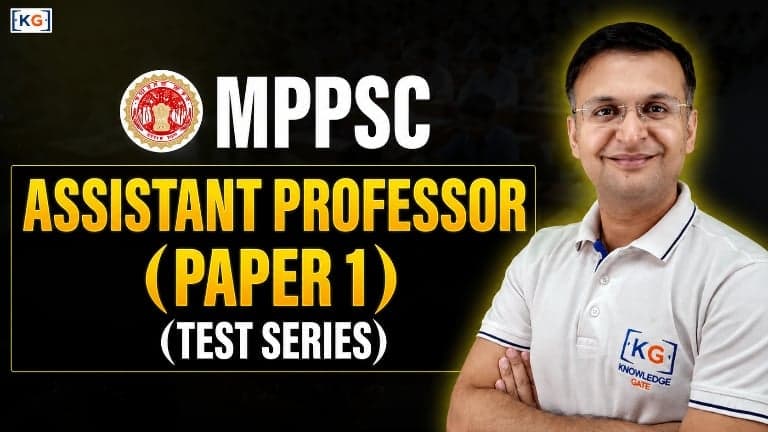 MPPSC Assistant Professor Paper 1  2026 Test Series course cover