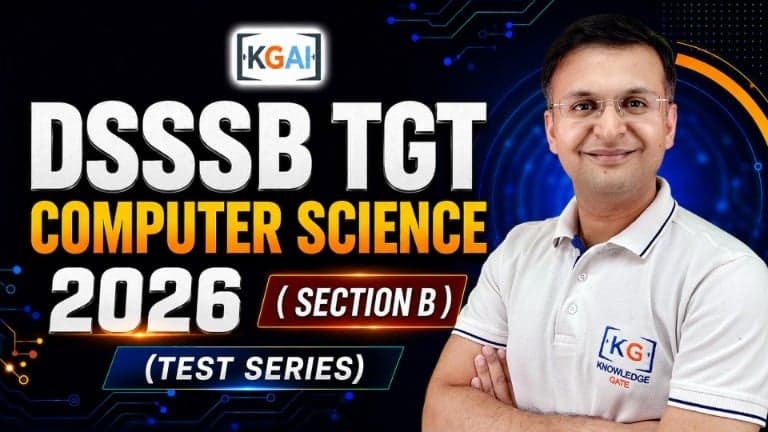 DSSSB TGT Section B (CS) 2026 Test Series course cover