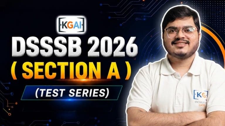 DSSSB Section A 2026 Test Series course cover