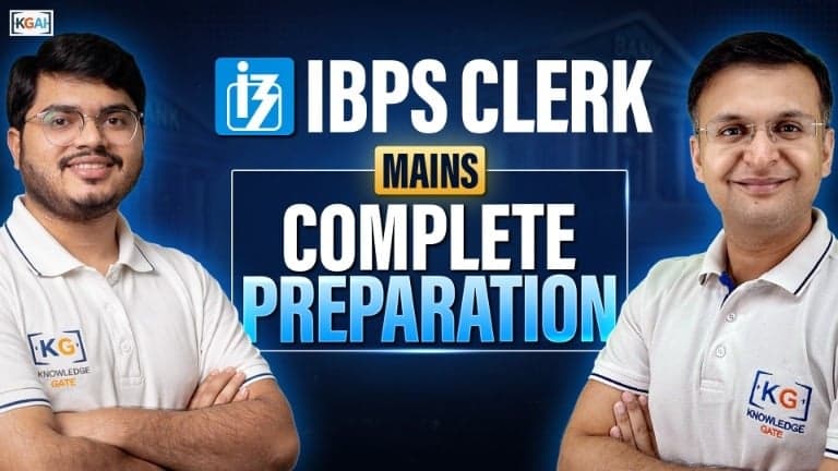 IBPS Clerk (CSA) - Mains course cover