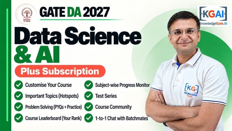 GATE 2027 Data Science and Artificial Intelligence (DA) Complete Course course cover