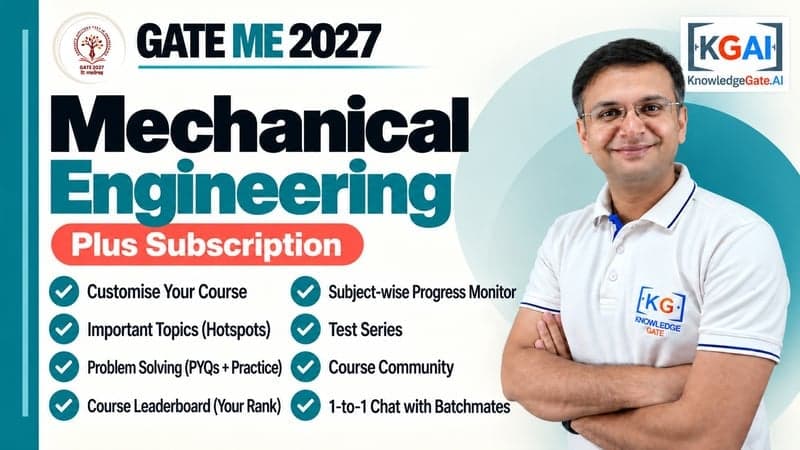 GATE 2027 Mechanical Engineering (ME) Complete Course course cover