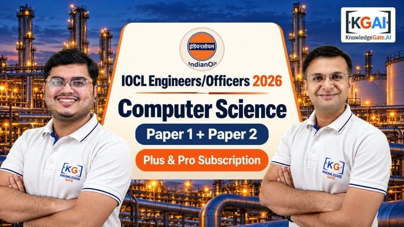 IOCL Engineers/Officers (Grade A) 2026 – Computer Science (Paper 1 + Paper 2) course cover