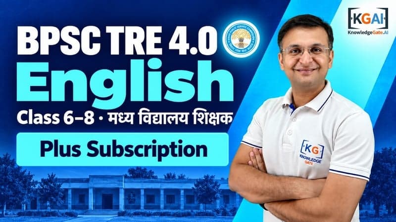 BPSC TRE 4.0 — मध्य विद्यालय शिक्षक (कक्षा 6–8) · अंग्रेज़ी / English course cover