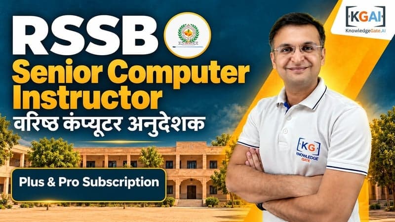 RSSB Senior Computer Instructor (वरिष्ठ कंप्यूटर अनुदेशक) course cover