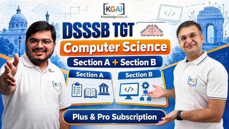 DSSSB TGT Computer Science 2026 — Section A + Section B course cover