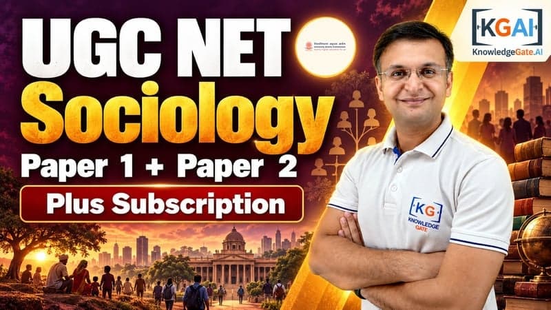 UGC NET Sociology (Paper 1 + Paper 2) course cover