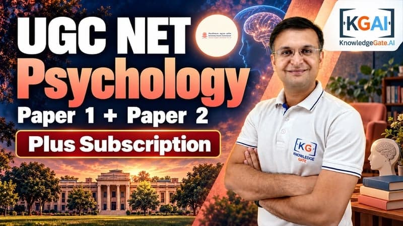 UGC NET Psychology (Paper 1 + Paper 2) course cover
