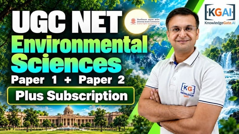 UGC NET Environmental Sciences (Paper 1 + Paper 2) course cover