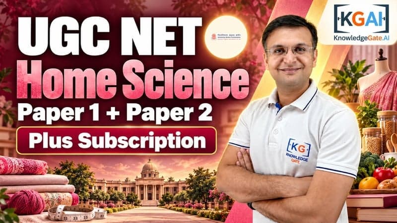 UGC NET Home Science (Paper 1 + Paper 2) course cover