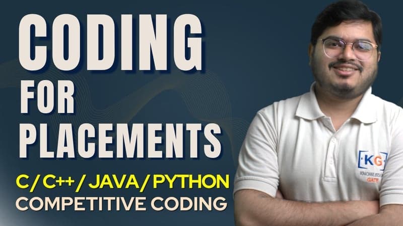 Coding For Placements course cover